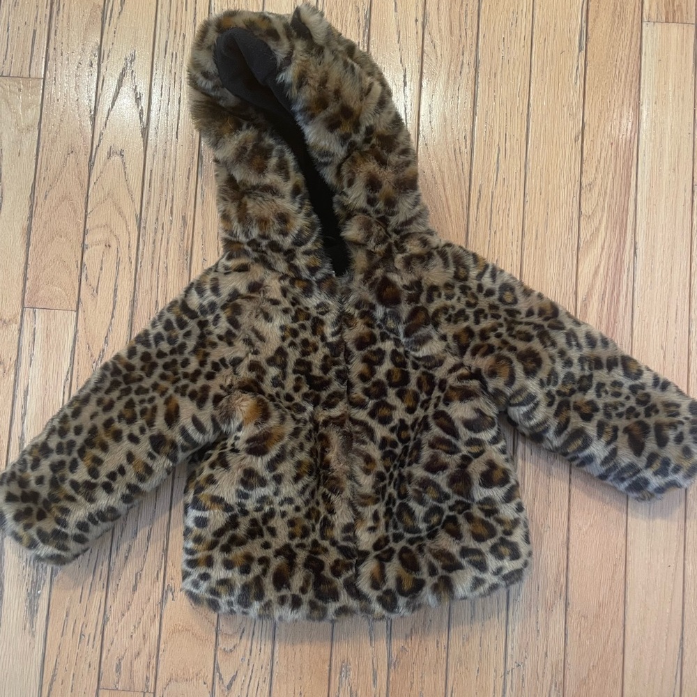 Baby Gap leopard girls coat